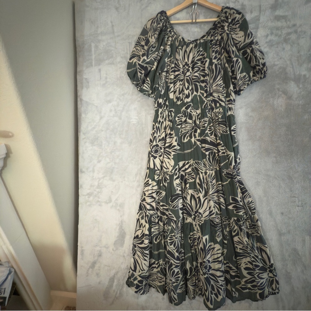 Velvet by Graham & Spencer Dress Raya Printed Silk Cotton Voile Maxi Dress - Picture 2 of 5